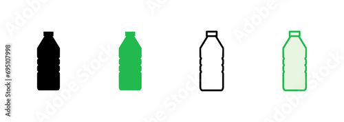 Bottle icon set. bottle vector icon