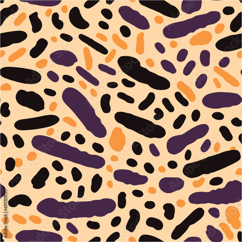 Chaotic rough smears. Striped background. Abstract spotty background. Hand drawn abstract background. Seamless.