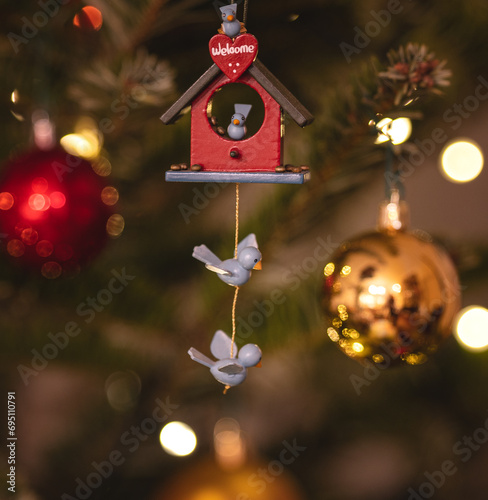 Vintage wooden decoration, ...