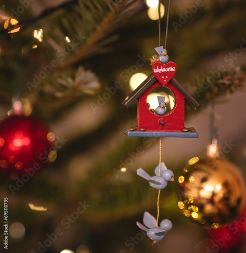 Vintage wooden decoration, ...