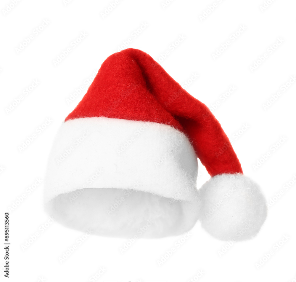 Santa Claus hat isolated on white background Santa Claus hat isolated on white background