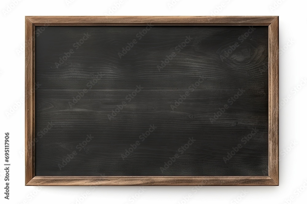 blank blackboard isolated on white - obrazy, fototapety, plakaty 
