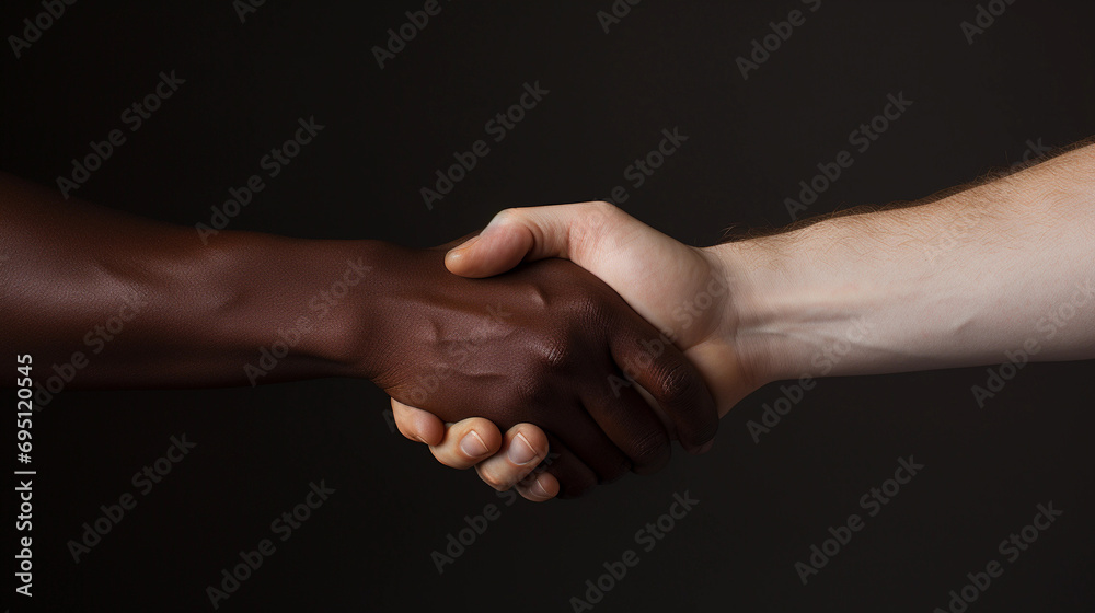 Interracial handshake Interracial handshake