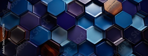 Abstract Hexagonal Geometric Background