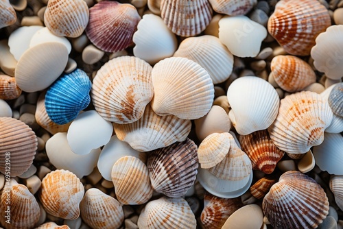 seashells background or banner