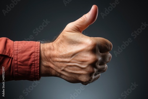 hand with thumb up