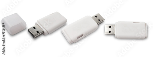 USB flash drive disk memory stick. cut out isolated photo