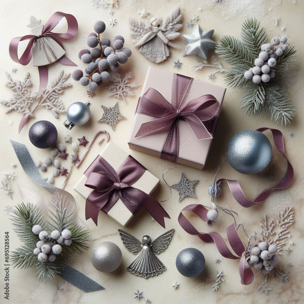 Frame material for the winter season. Christmas frame material.　冬の季節のフレーム素材。クリスマス素材。
