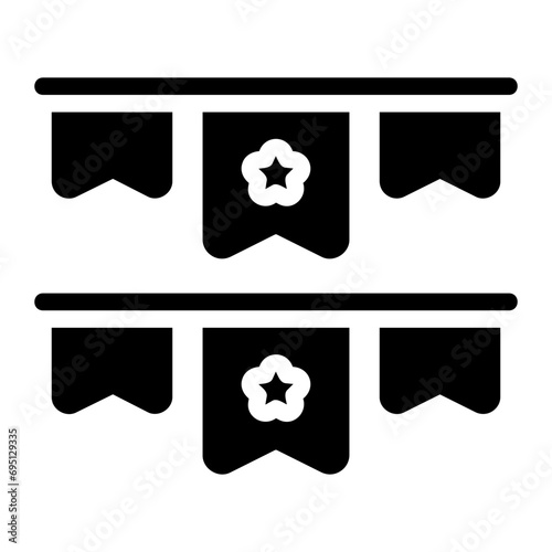 pennants glyph icon
