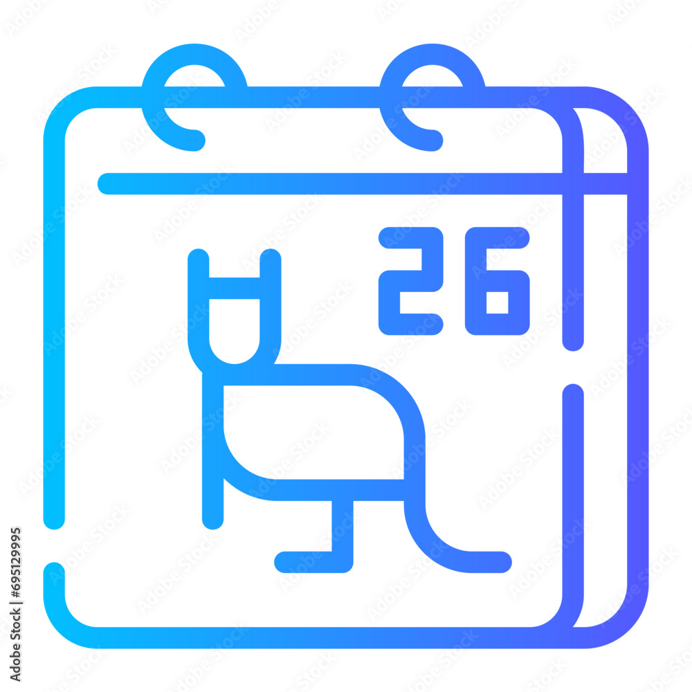 australia day gradient icon australia day gradient icon