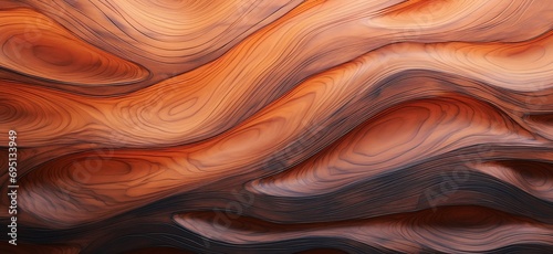 Abstract Burned Wooden Waves Texture. Generative ai