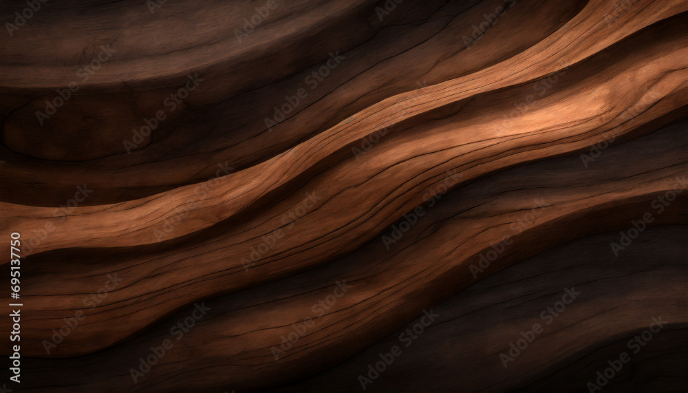 organic wooden waves texture, a rich brown backdrop with intricate details for versatile design use organic wooden waves texture, a rich brown backdrop with intricate details for versatile design use