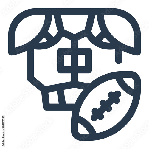 Protective Pads Vector Icon Illustration for Player Gear