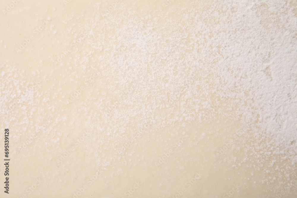 Raw puff pastry dough as background, top view Raw puff pastry dough as background, top view