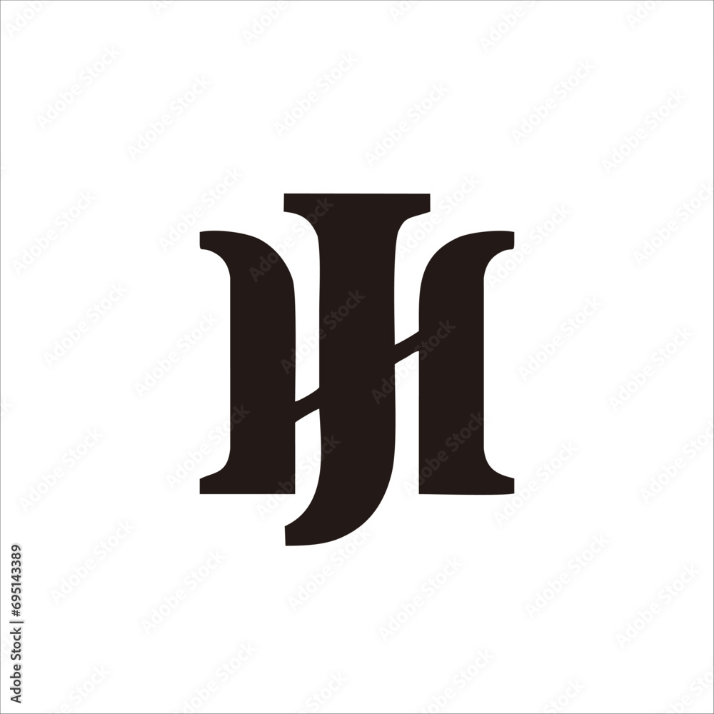 Print HJ letter logo design for your company name and brand Print HJ letter logo design for your company name and brand