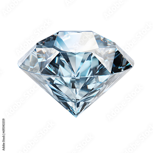 A Sparkle of a Perfectly Cut Diamond Isolated PNG