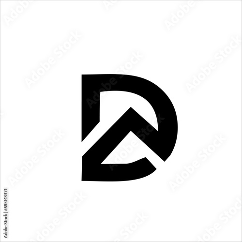 Free Download Print DA letter logo design for your brand and company name - GFXLoad
