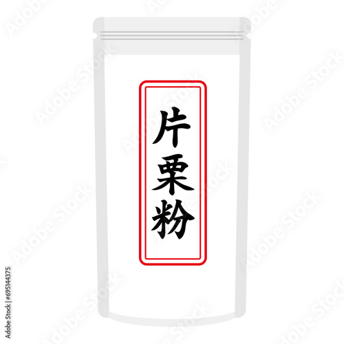 片栗粉のイラスト