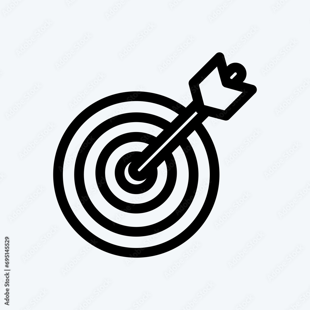 Icon Precision. suitable for Startup symbol. line style. simple design editable. design template vector. simple illustration Icon Precision. suitable for Startup symbol. line style. simple design editable. design template vector. simple illustration