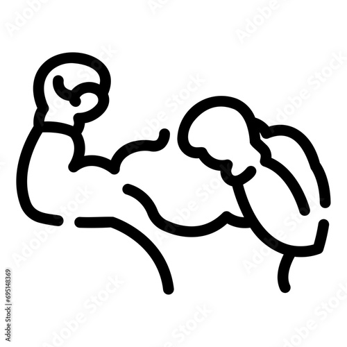 boxer Line Icon