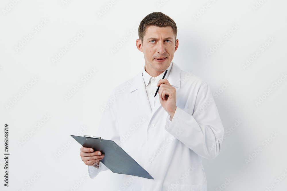 Lab serious prescription writing profession men stethoscope practitioner clipboard diagnosis specialist expertise physician Lab serious prescription writing profession men stethoscope practitioner clipboard diagnosis specialist expertise physician