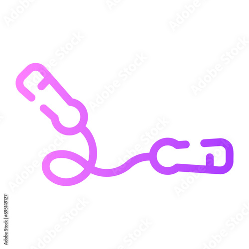 jumping rope Line Gradient Icon