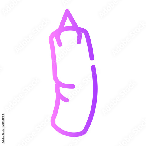 punching bag Line Gradient Icon