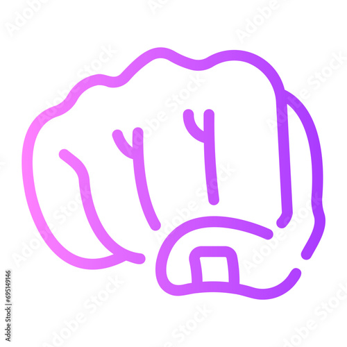 punch Line Gradient Icon