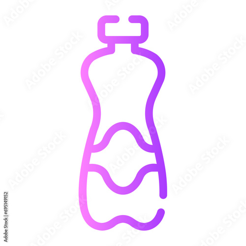 mineral water Line Gradient Icon