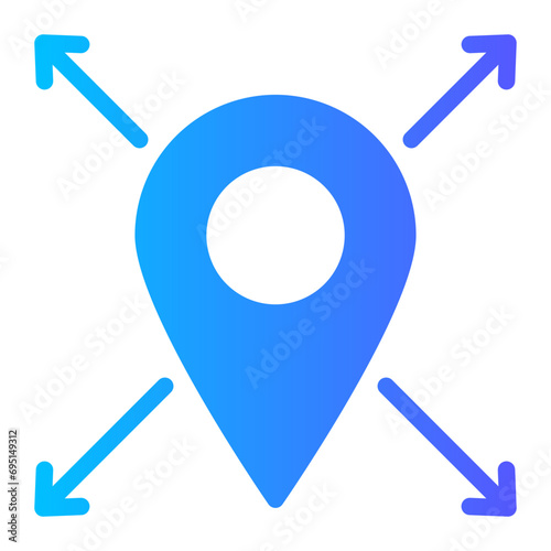 mobility gradient icon