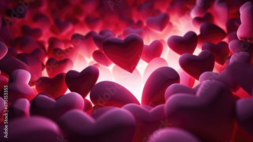 Get lost in a tunnel of love and bliss, as the 3D hearts seem to multiply endlessly in every direction.