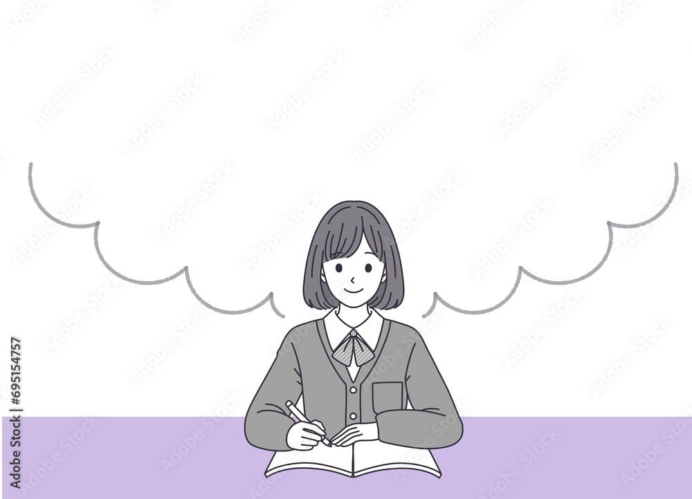 学生のイラスト素材 学生のイラスト素材
