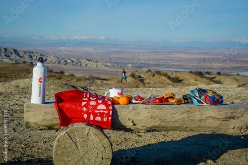 chachuna and vashlovani protected areas, amazing desert in Georgia, kakheti region photo