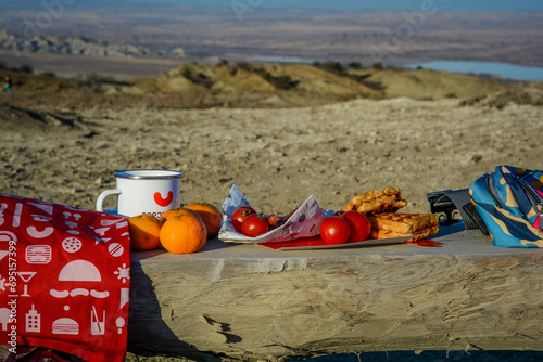 chachuna and vashlovani protected areas, amazing desert in Georgia, kakheti region photo