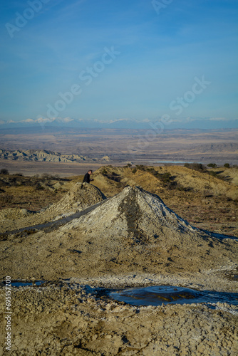 chachuna and vashlovani protected areas, amazing desert in Georgia, kakheti region photo