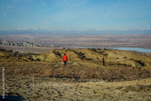 chachuna and vashlovani protected areas, amazing desert in Georgia, kakheti region photo