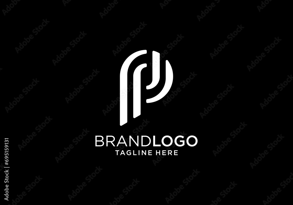 logo letters p design.modern logo creative monogram inspiration template .Premium Vector logo letters p design.modern logo creative monogram inspiration template .Premium Vector