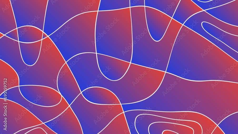 Vidéo Stock Abstract Waves Flowing Gradient Background Seamless