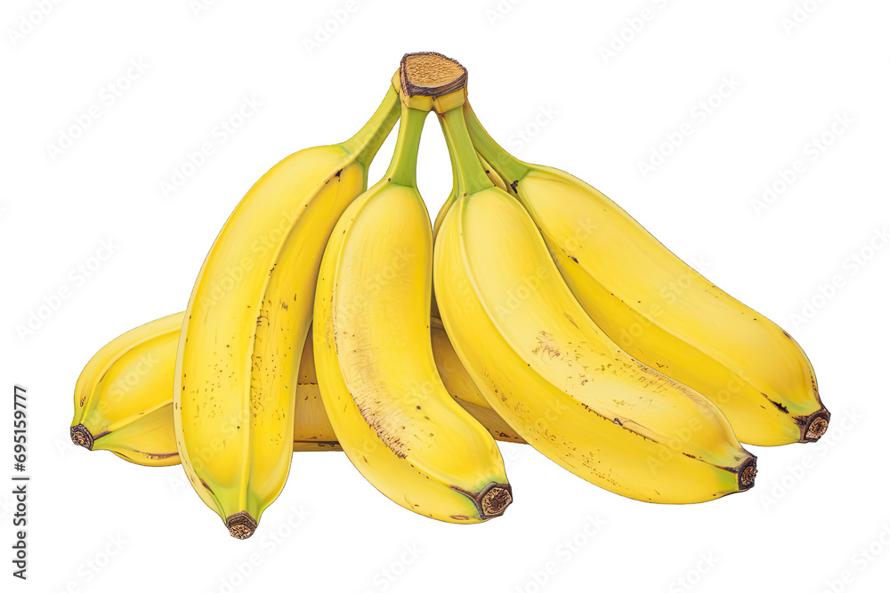 bananas on transparent background
