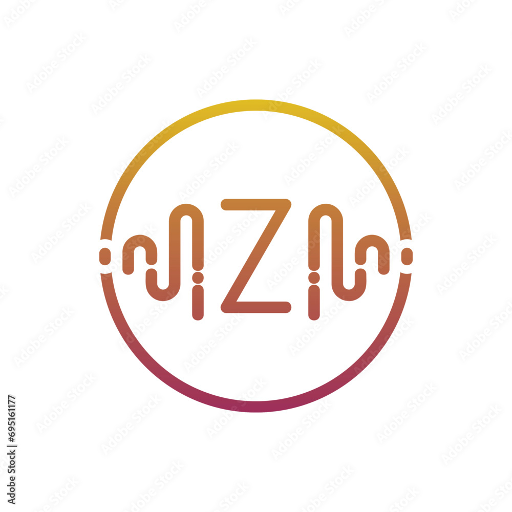 Music with latter z logo design creative concept Music with latter z logo design creative concept