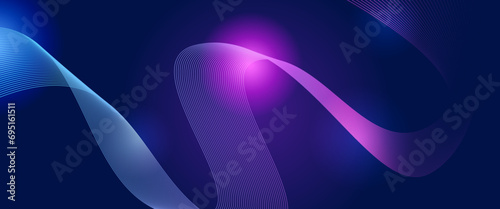 Purple violet and blue vector abstract technological modern line background. Suit for poster, banner, brochure, corporate, website