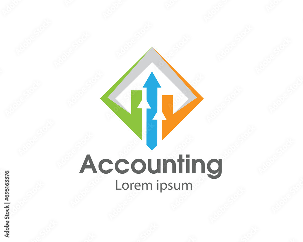 abstract square chart account improvement logo icon symbol design template illustration inspiration abstract square chart account improvement logo icon symbol design template illustration inspiration