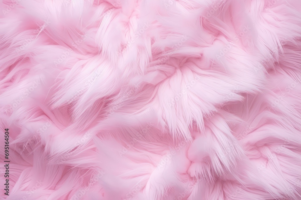 Pink Fluffy Fur Background: Soft and Luxurious Texture