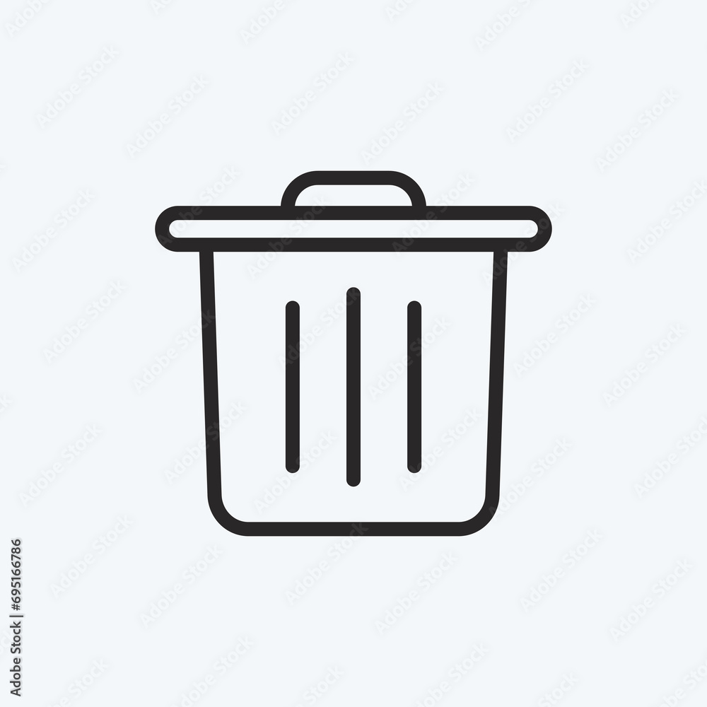 Icon Reduces Waste. suitable for education symbol. line style. simple design editable. design template vector. simple illustration Icon Reduces Waste. suitable for education symbol. line style. simple design editable. design template vector. simple illustration