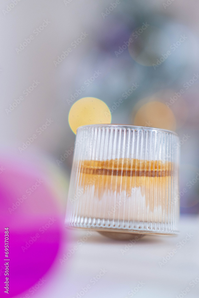 Coffee Menu called Dirty Coffee a Glass of Ristretto Coffee shot on Cold Milk Coffee Menu called Dirty Coffee a Glass of Ristretto Coffee shot on Cold Milk
