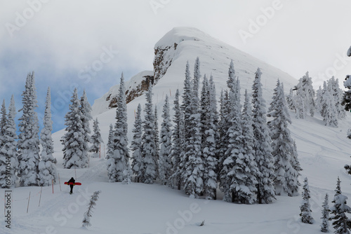 The Teton Range is a mountain range of the Rocky Mountains in North America. It extends for approximately 40 miles in a north–south direction through the U.S. state of Wyoming, east of the Idaho.
