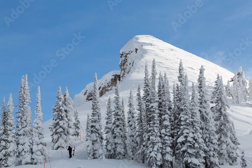 Mary's Mountain at Grand Targhee Ski Resort. Located in the Teton Mountain Range, in the Rocky Mountains. 