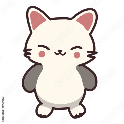 Cat Animals Cute Cartoon Illustration