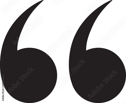 Quote mark icon.