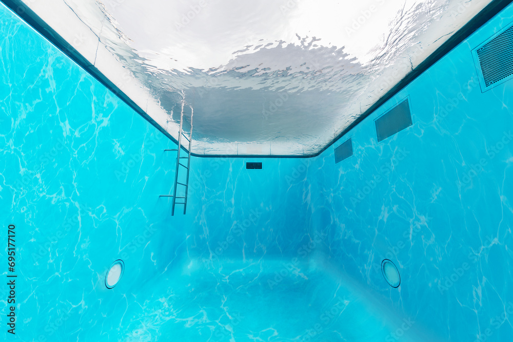 Swimming pool, viewed from bottom